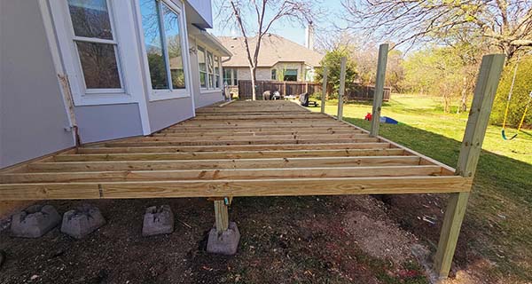 deck framing in austin, texas